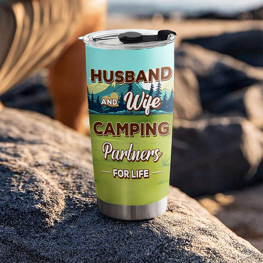 Camping Partners For Life - Personalized Custom Tumbler