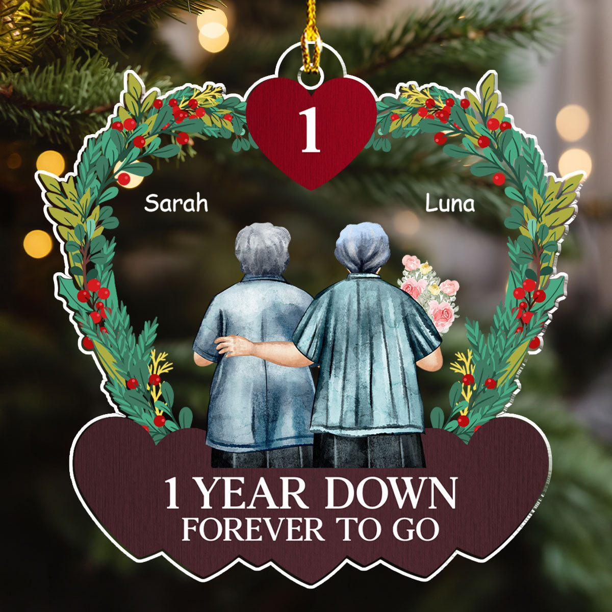 Forever To Go - Personalized Custom Acrylic Ornament
