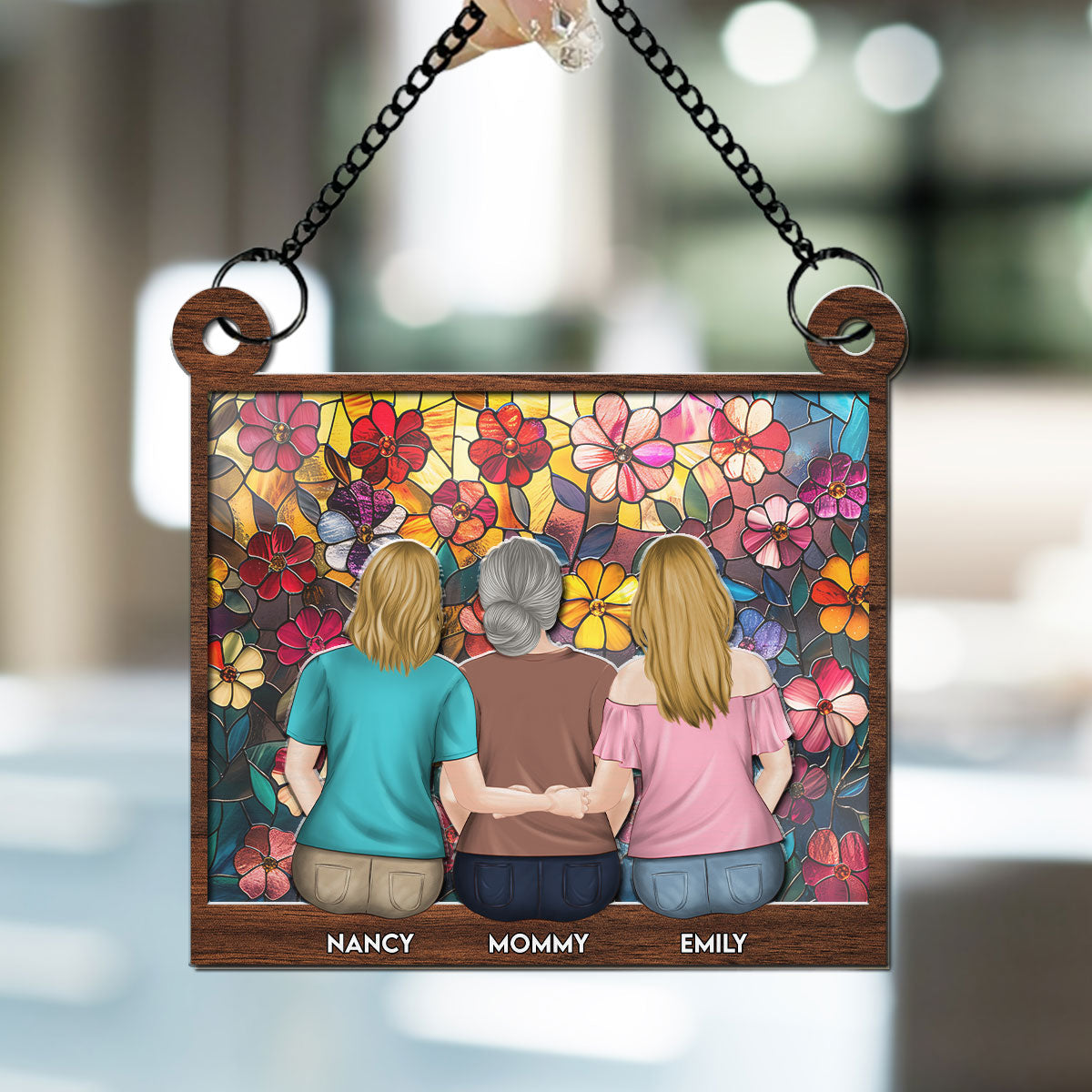 Mother & Daughter - Personalized Custom Suncatcher