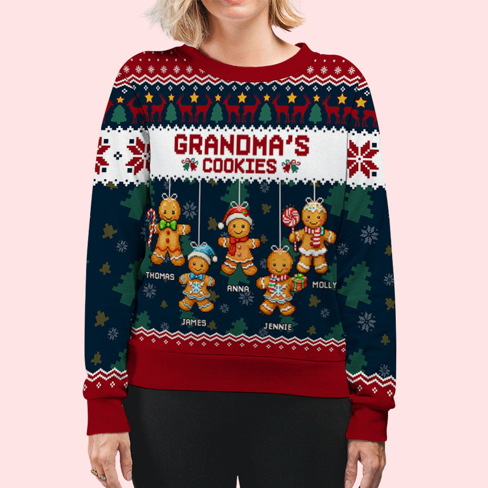 Grandma Cookies - Personalized Custom All-Over-Print Sweatshirt
