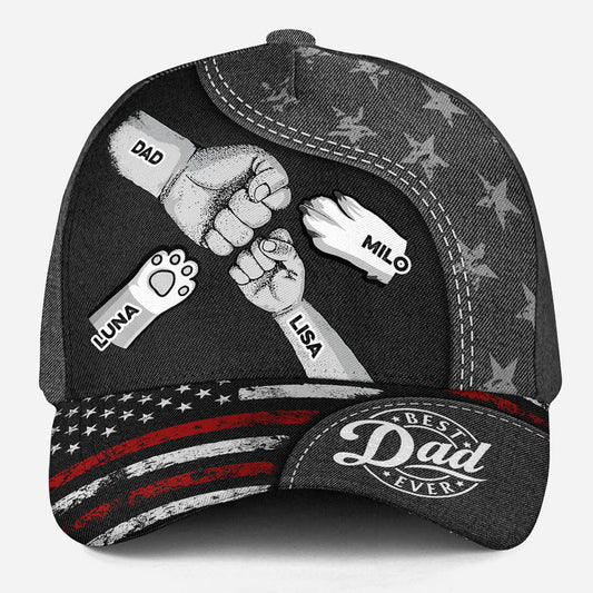 The Strength Of A Dad Lies In His Love - Personalized Custom Classic Cap
