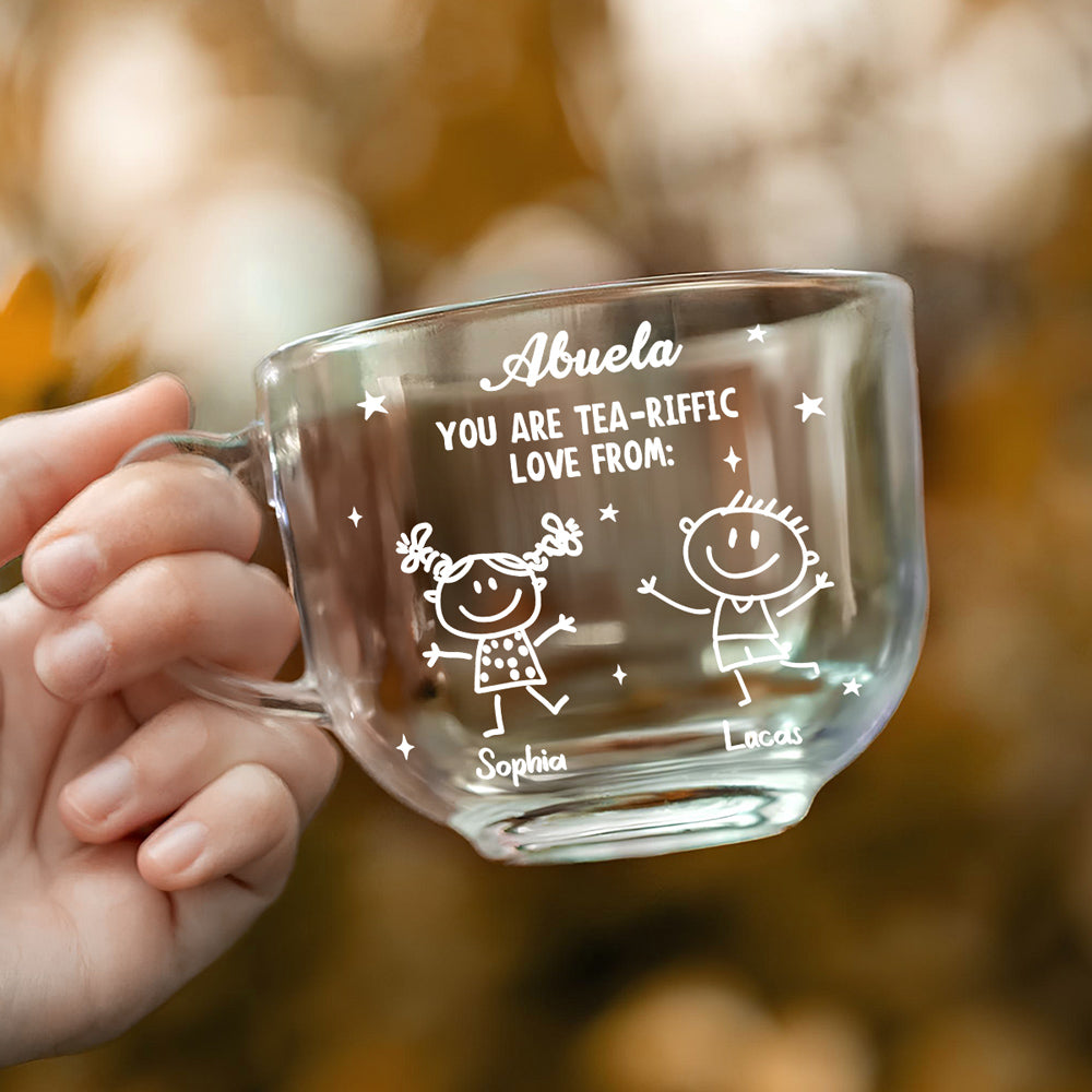 You Are Tea-Riffic - Personalized Custom Glass Tea Cup