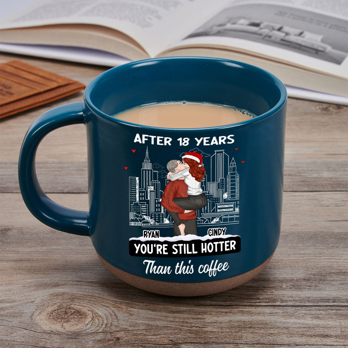 You Are Hotter Than Coffee - Personalized Custom Pottery Mug