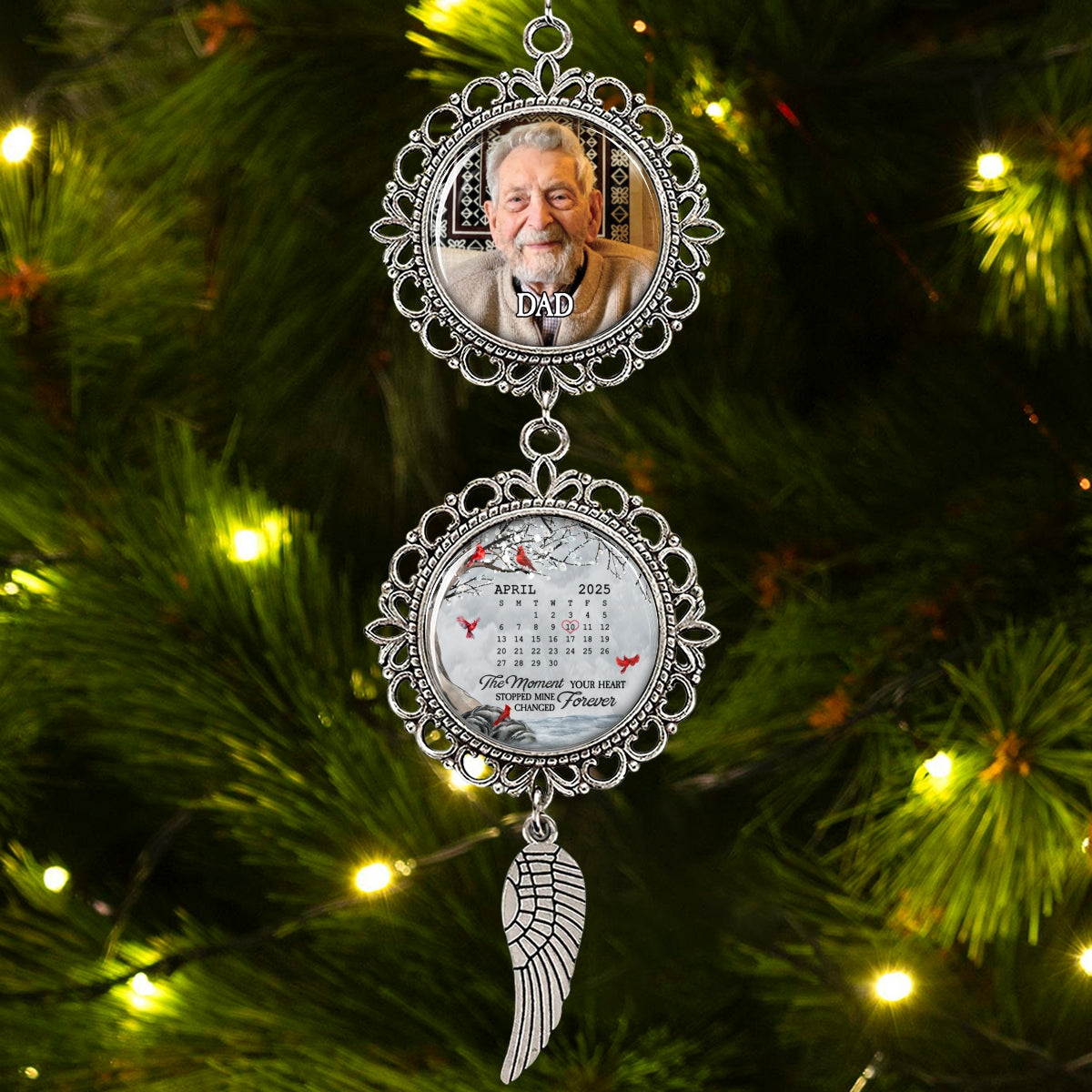 The Moment Your Heart Stopped - Personalized Custom Charming Ornament
