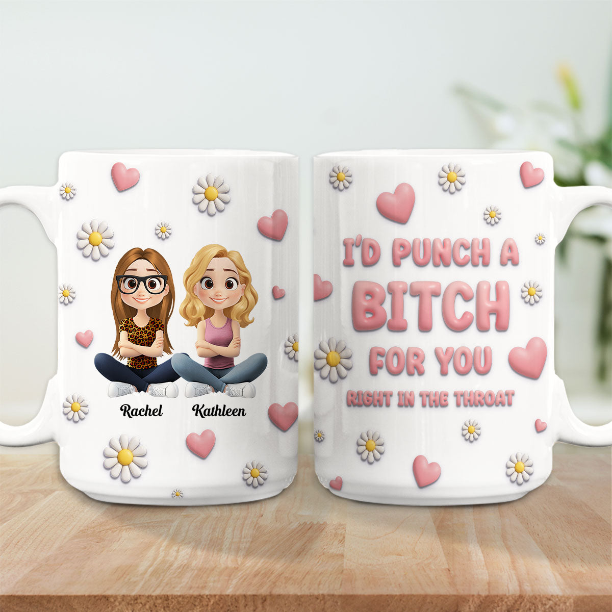 For You Cartoon - Personalized Custom 3D Effect Mug