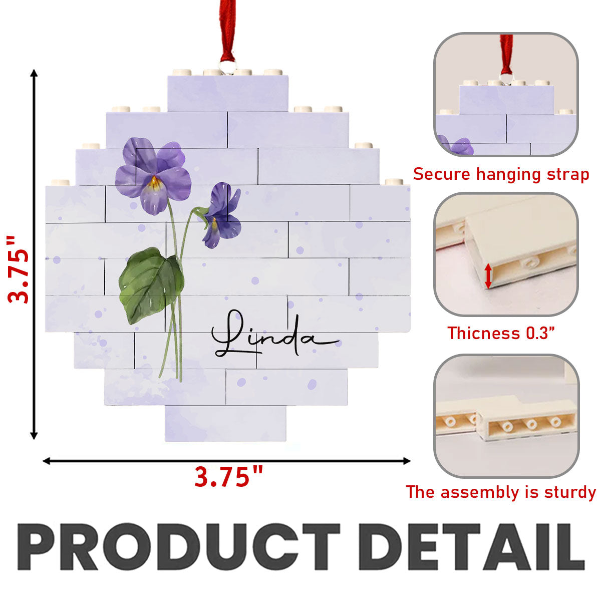 Flower Garden - Personalized Custom Puzzle Ornament