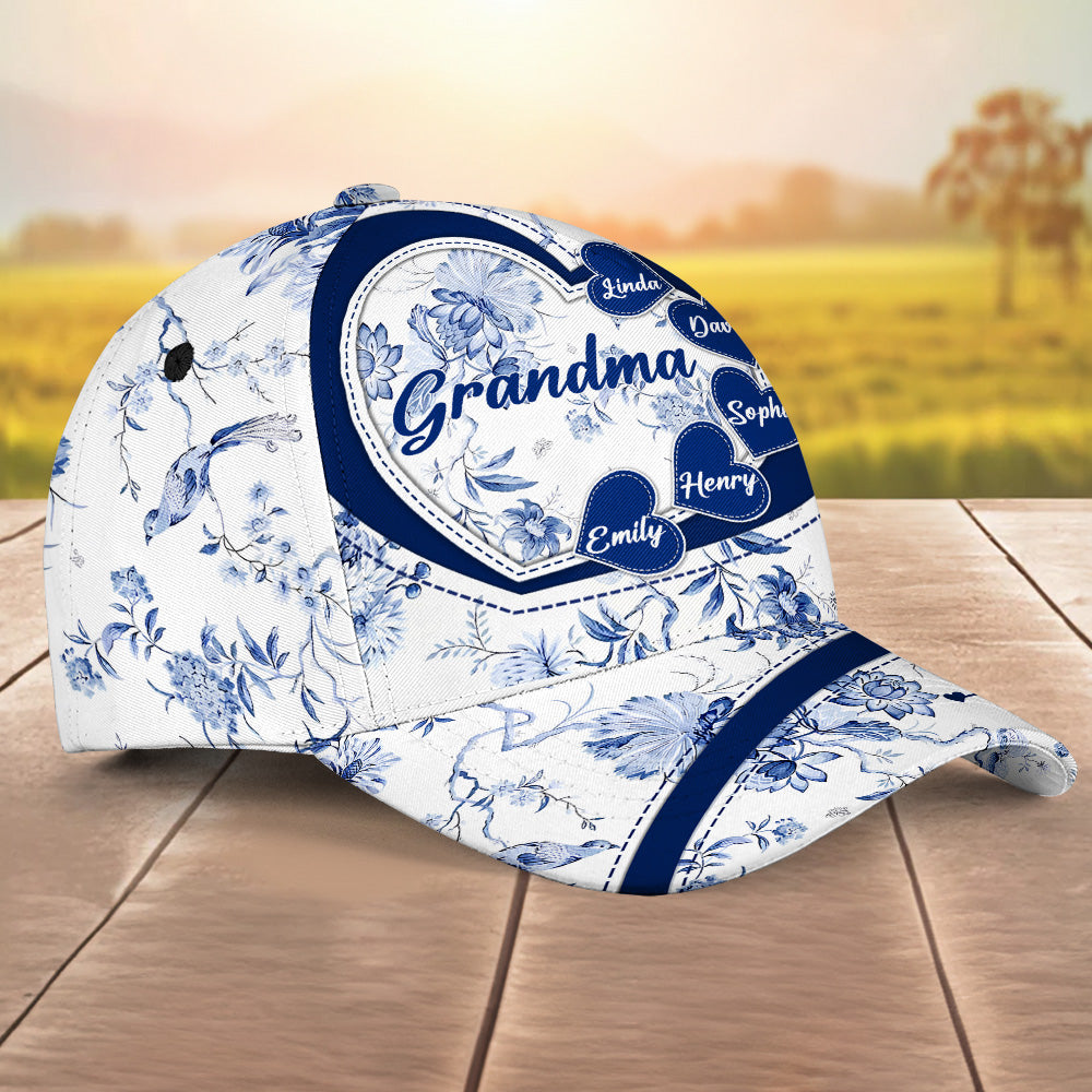 Love Being Grandma Toile - Personalized Classic Cap