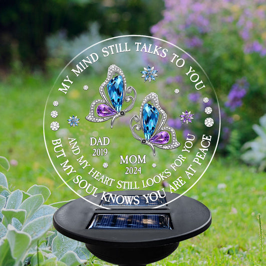 My Soul Knows You Are At Peace - Personalized Custom Solar Light