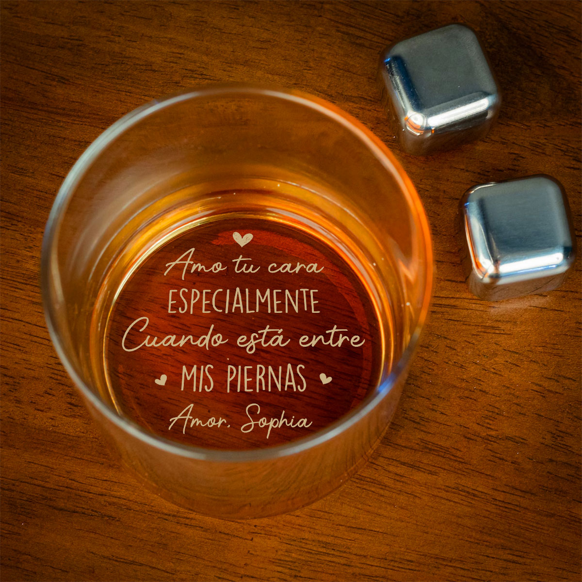 Tu Boca Mi Deleite - Vaso de Whisky Grabado Personalizado