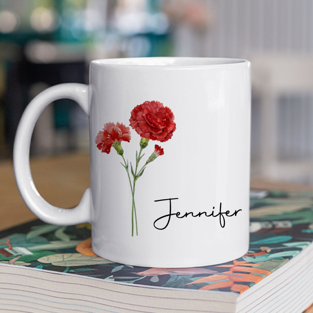 Friends Are Flowers That Never Fade - Personalized Custom Coffee Mug