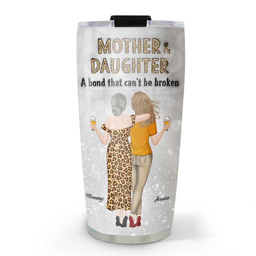 A Bond Can't Be Broken Version 2 - Personalized Custom 3D Inflated Effect Tumbler