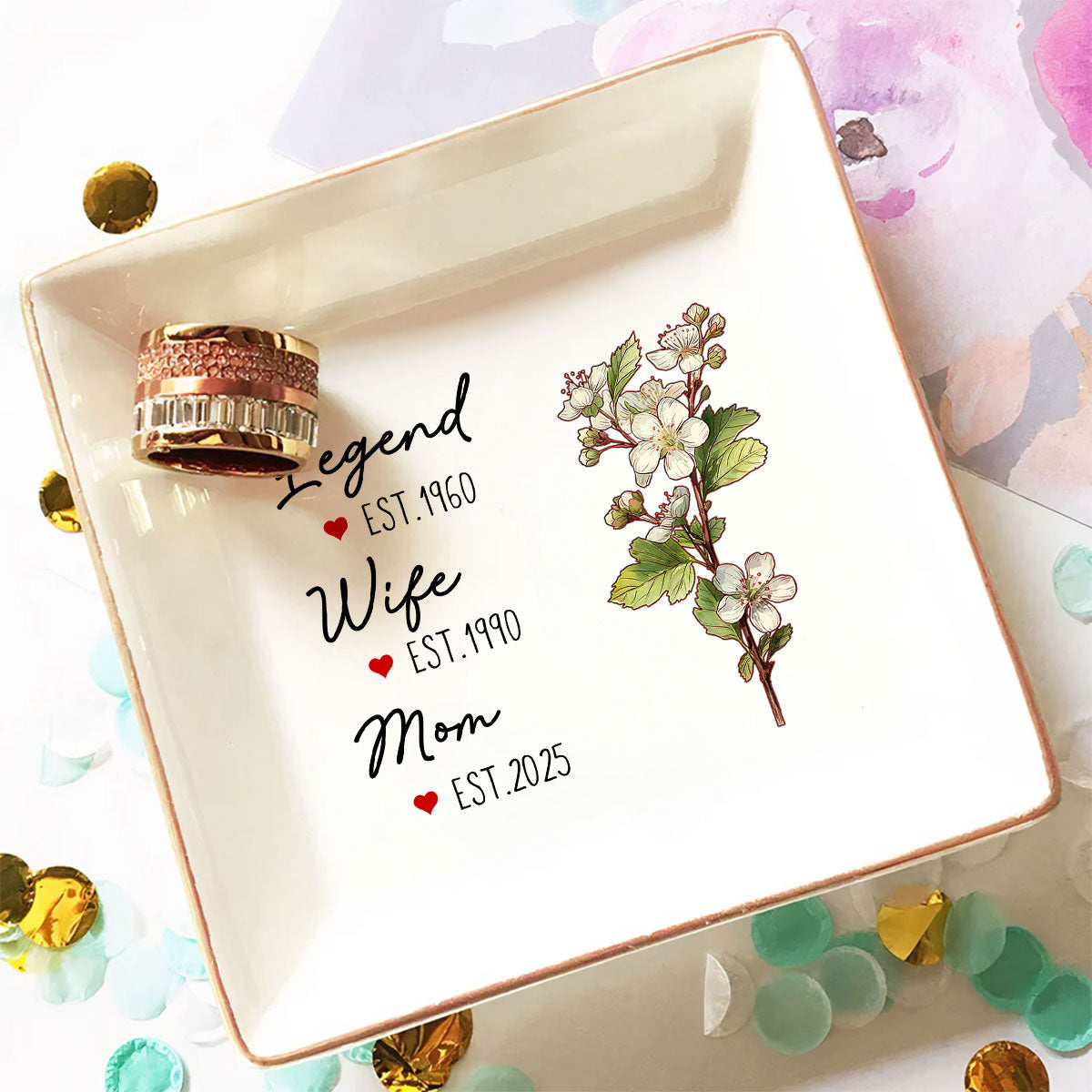 Great Grandma - Personalized Custom Jewelry Dish
