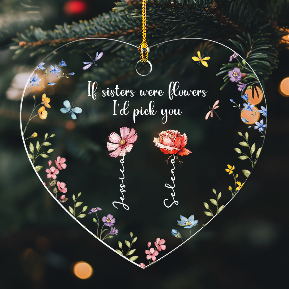 Friendship Is The Greatest Gift - Personalized Custom Acrylic Ornament