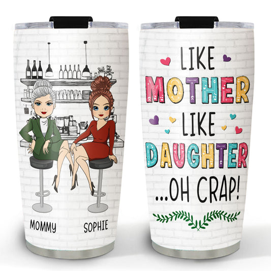 Mom And Daughter Friendship - Personalized Custom Tumbler