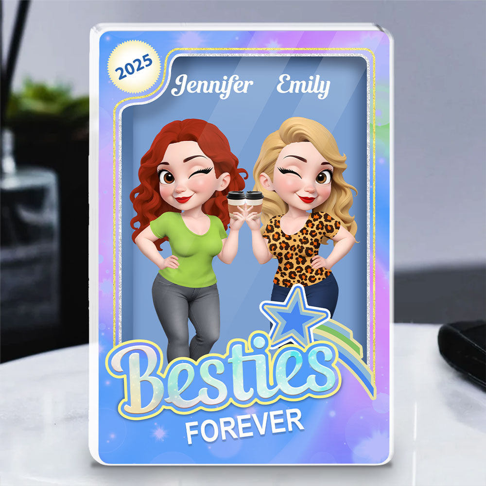 Besties Sisters - Personalized Custom Acrylic Plaque