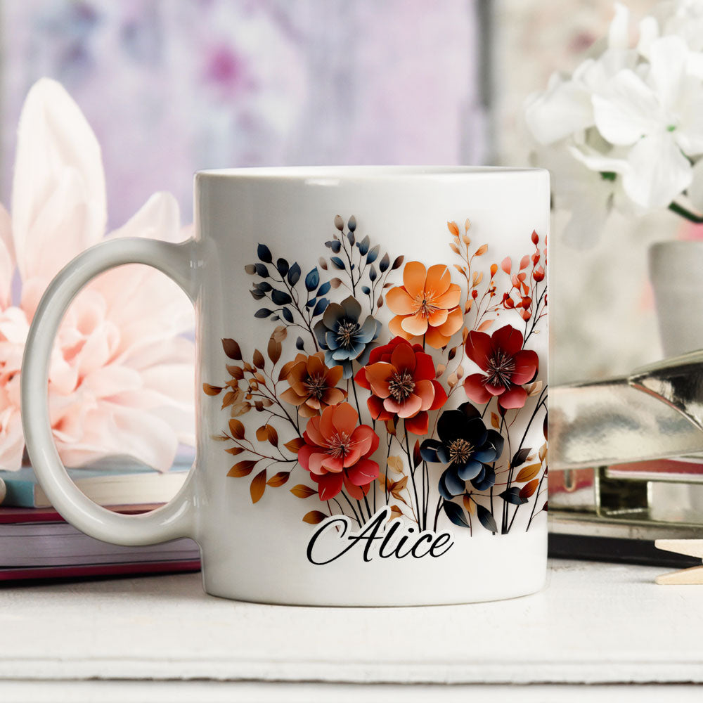 Flower Girl - Personalized Custom Coffee Mug