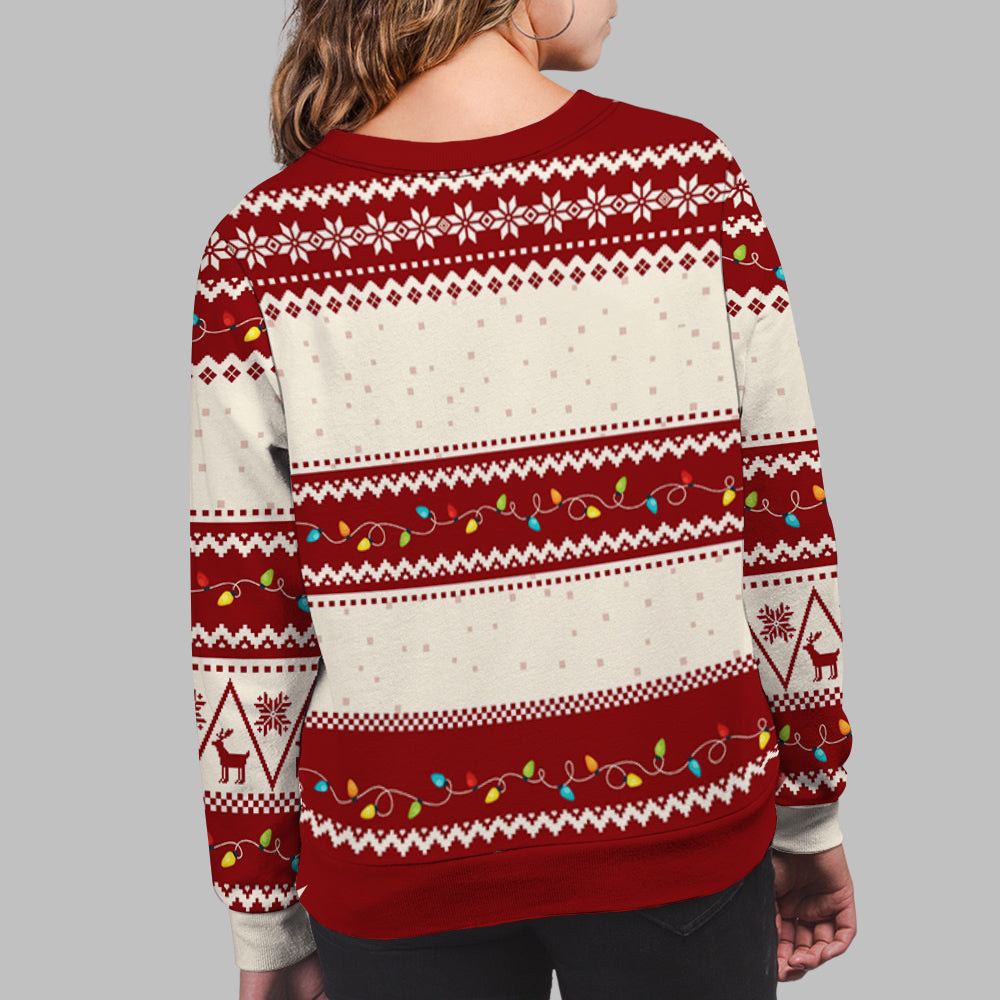 I Wish We Lived Closer - Personalized Custom All-Over-Print Sweatshirt