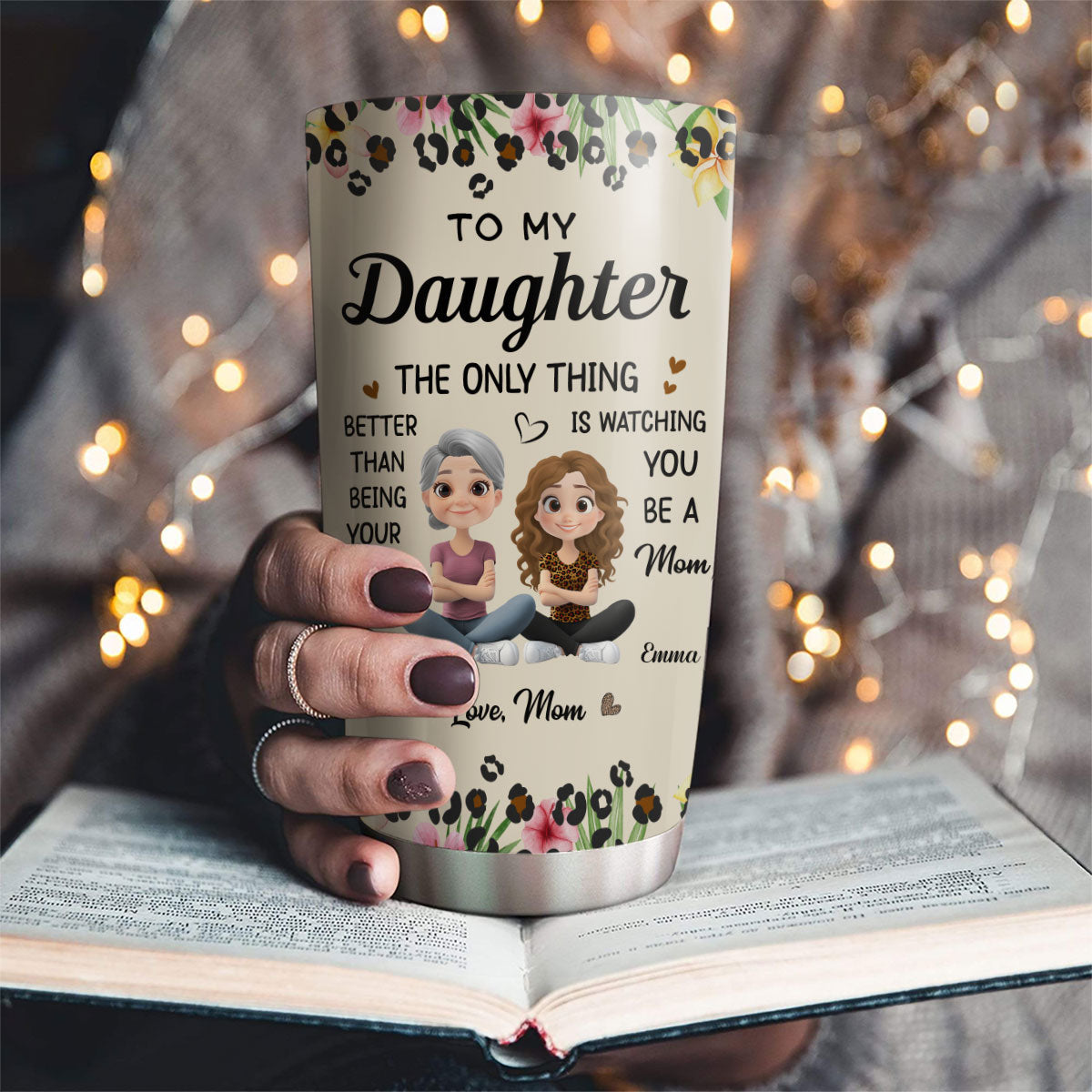 To My Daughter I Love You - Personalized Custom Tumbler