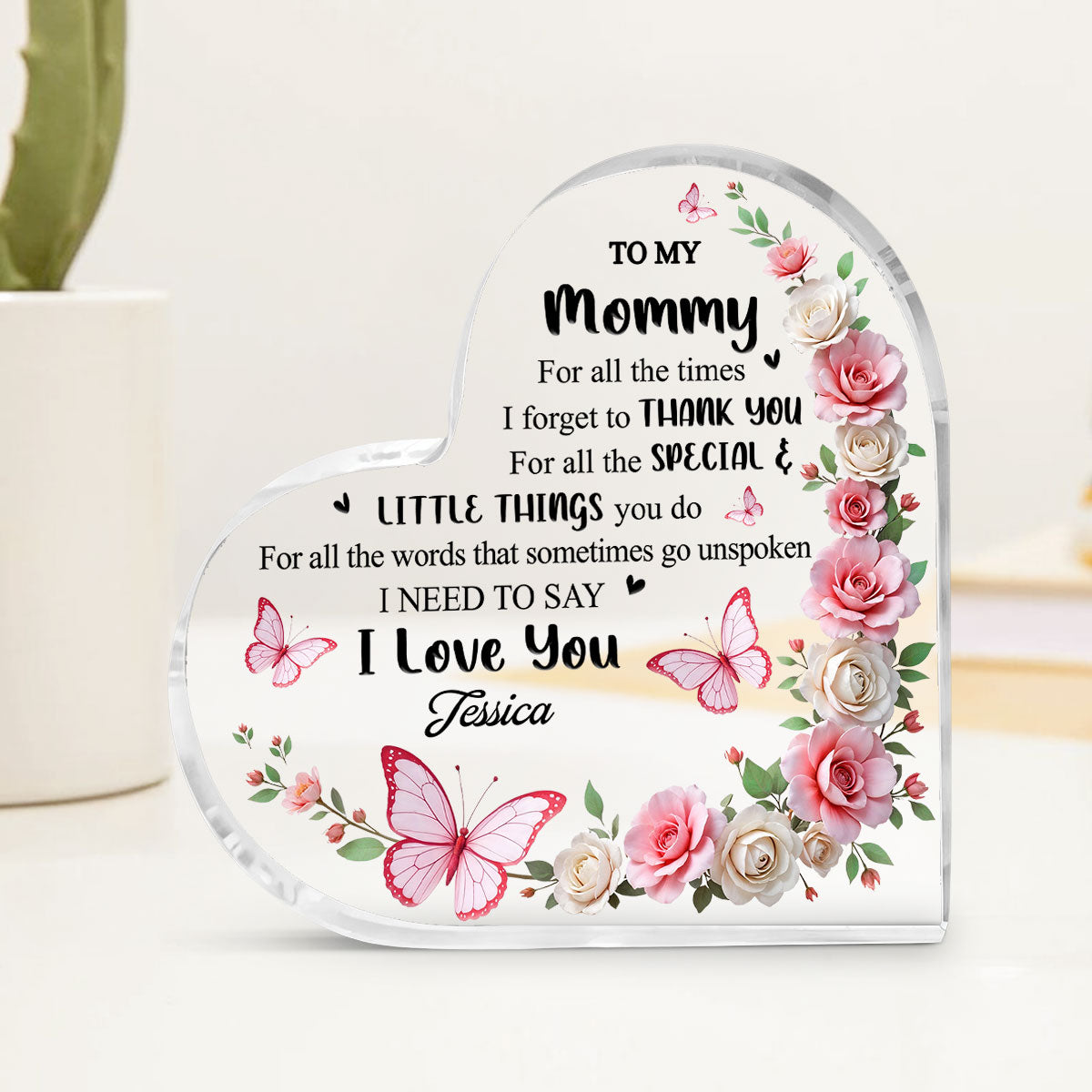 To My Mother - Personalized Custom Acrylic Plaque