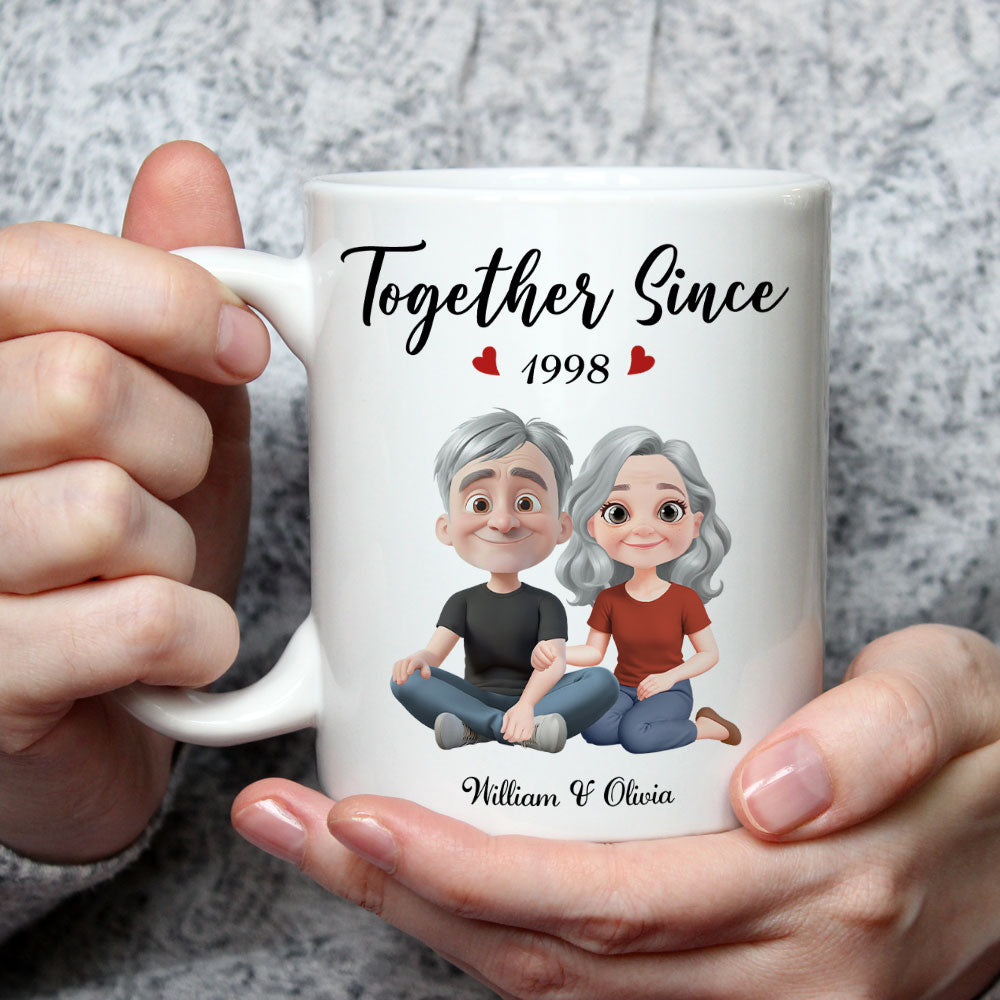 Together Since Husband Wife - Personalized Custom Coffee Mug