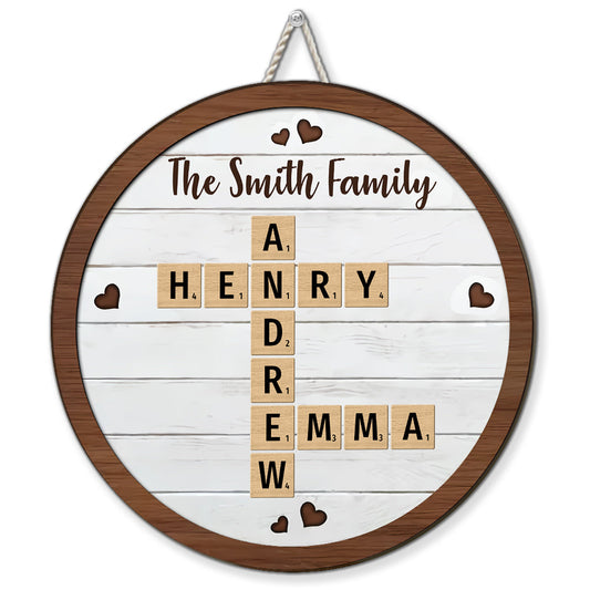 Family Together  - Personalized Custom Wood Sign