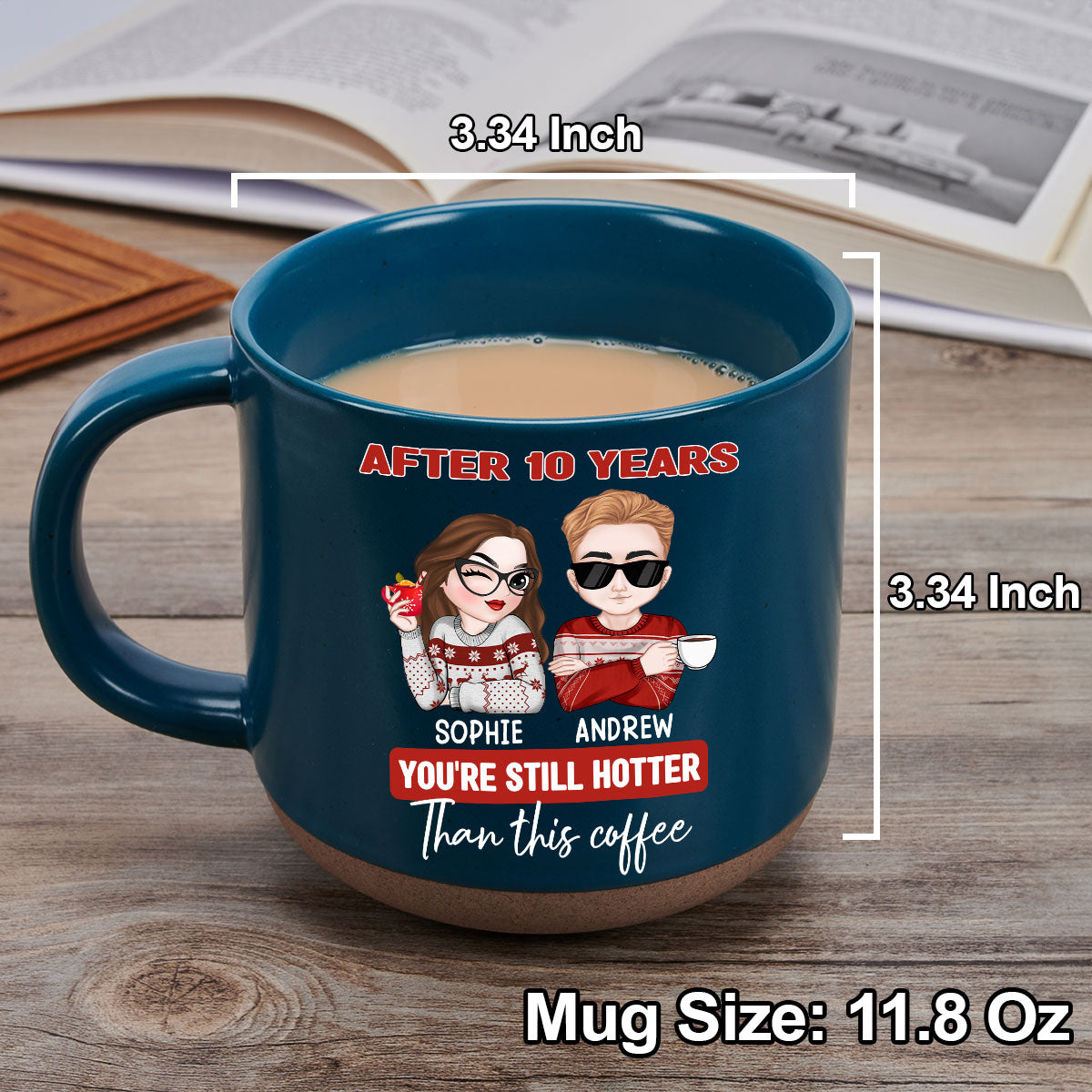 Hotter Than This Coffee - Personalized Custom Pottery Mug