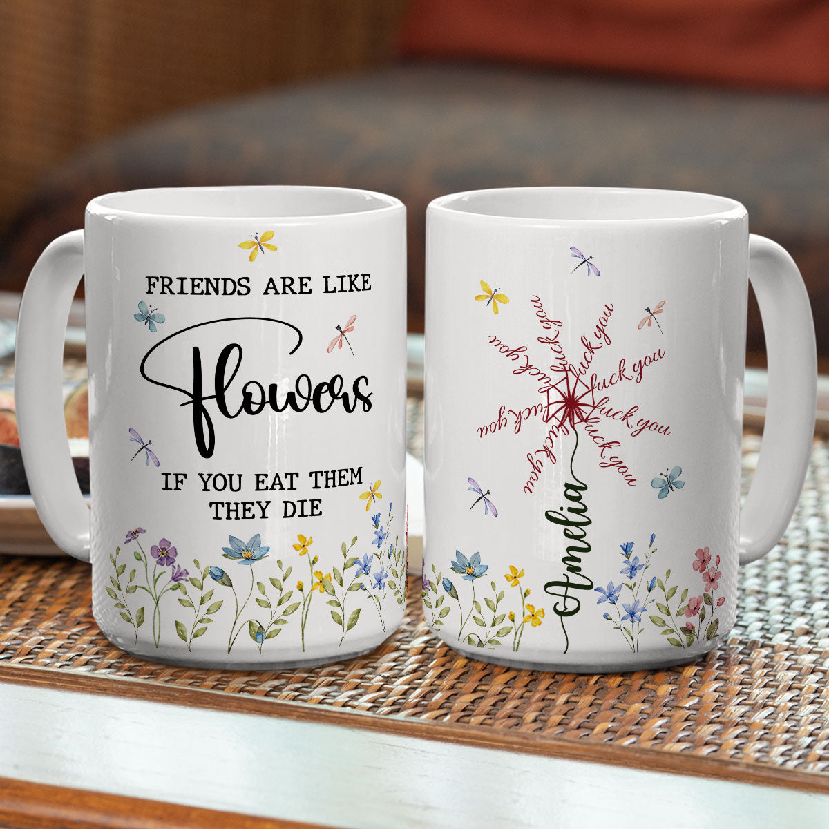 Friends Wilt If You Munch - Personalized Custom Coffee Mug