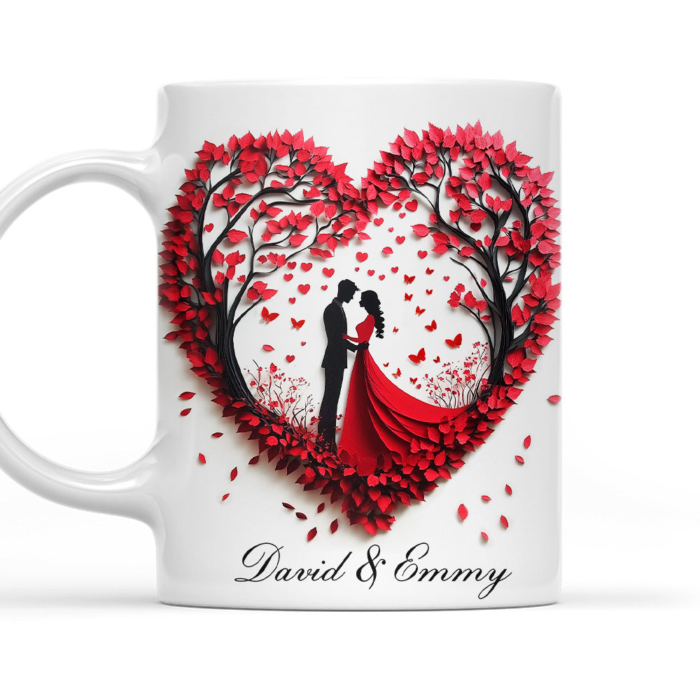 Love Is A Flame That Never Goes Out - Personalized Custom Coffee Mug