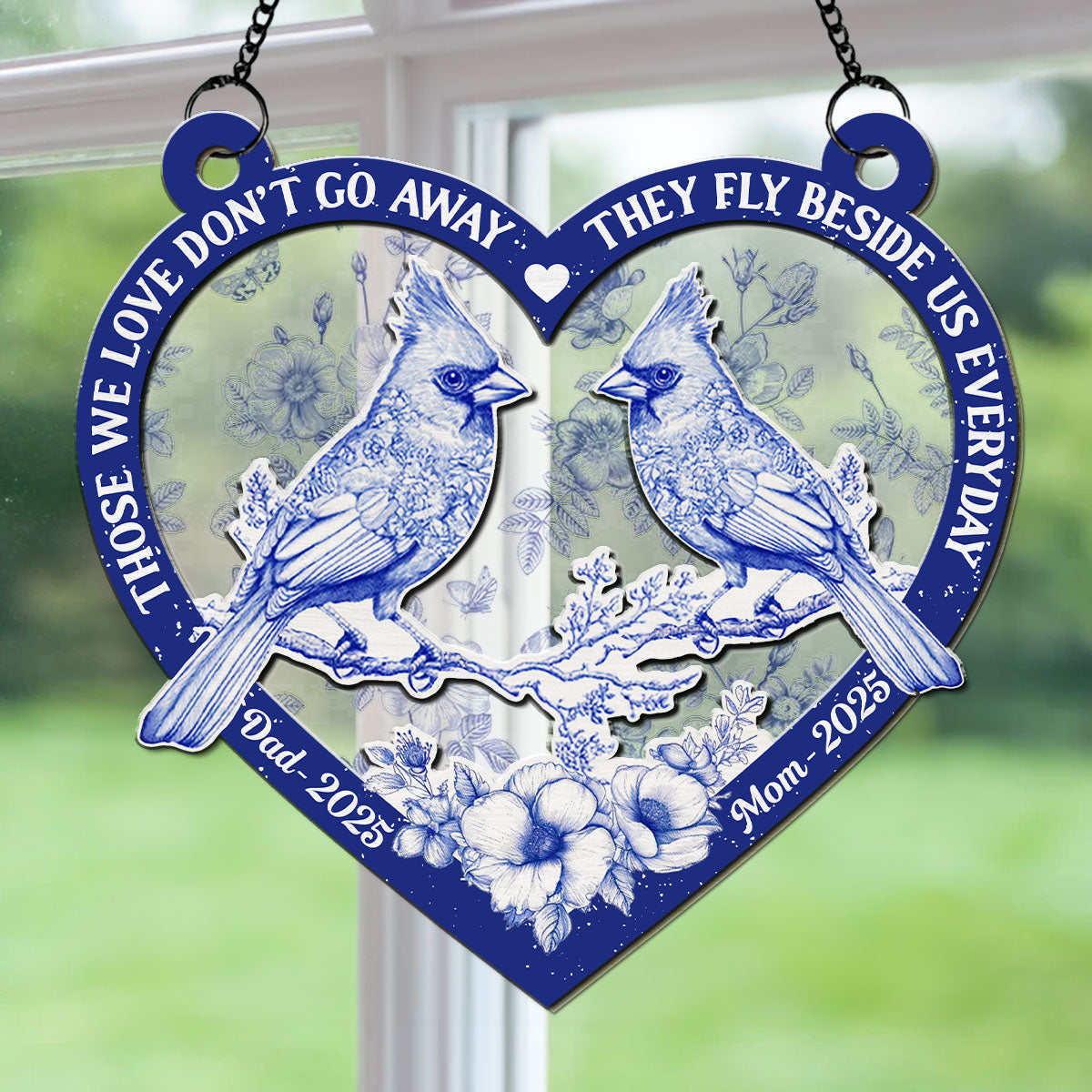 They Fly Beside Us Everyday - Personalized Custom Suncatcher