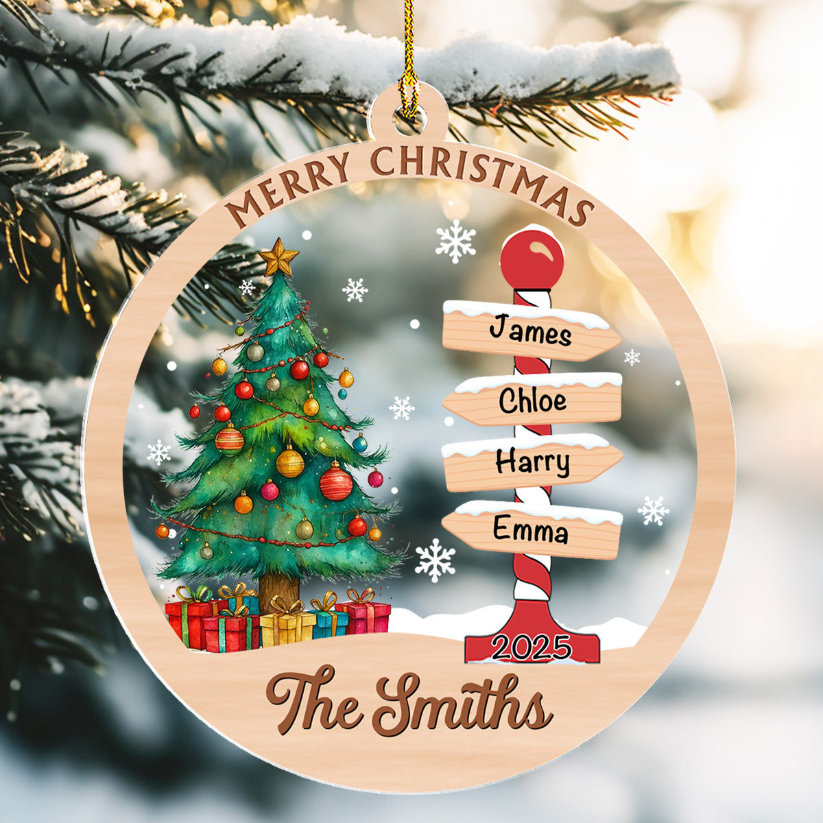 Home Is Where We Belong - Personalized Custom Acrylic Ornament