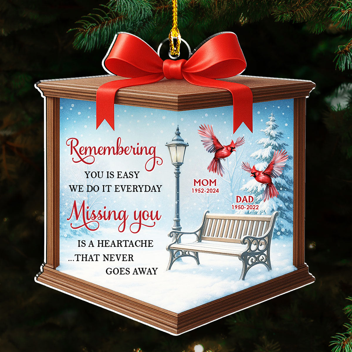Remembering You - Personalized Custom Acrylic Ornament
