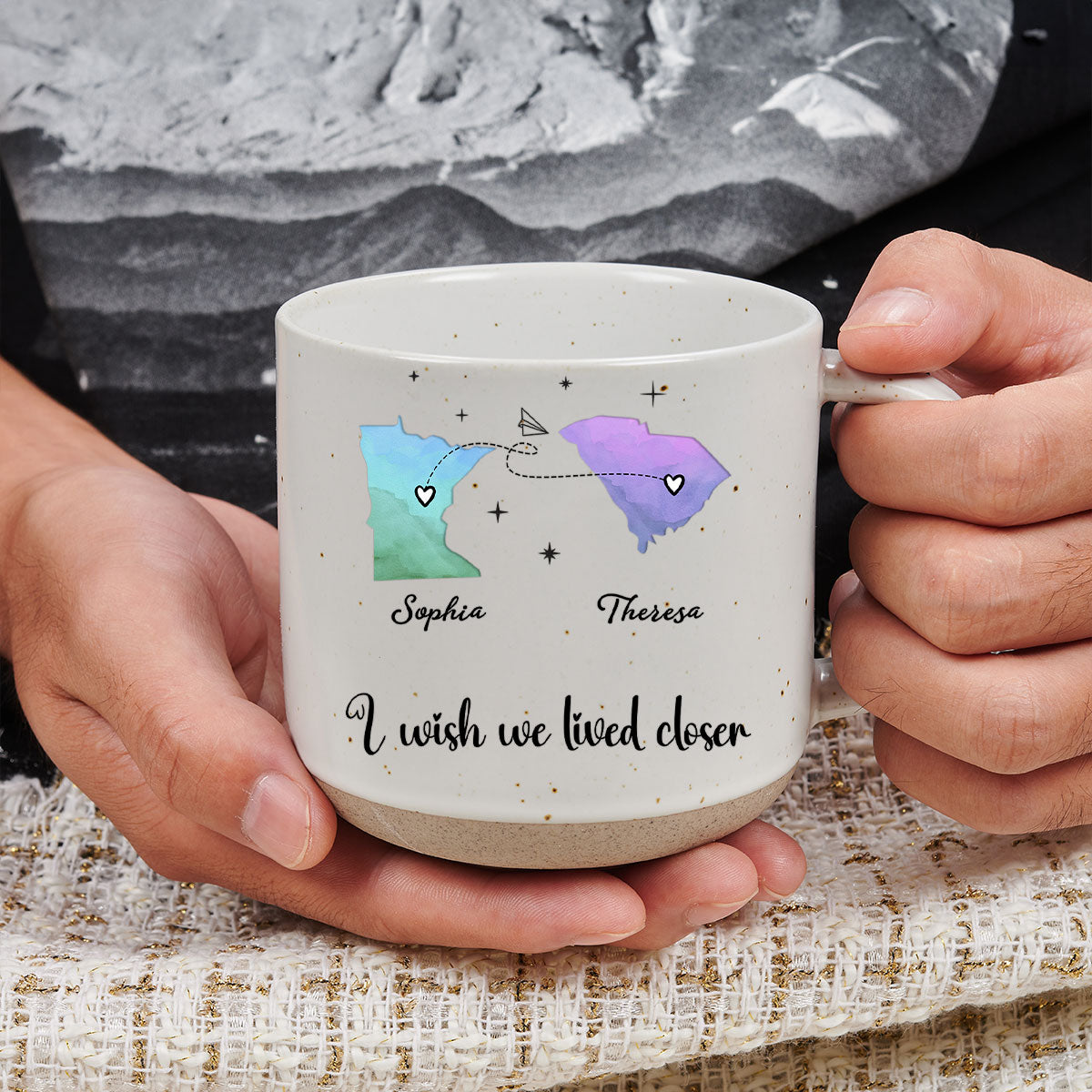 I Hope We Were Neighbors - Personalized Custom Pottery Mug