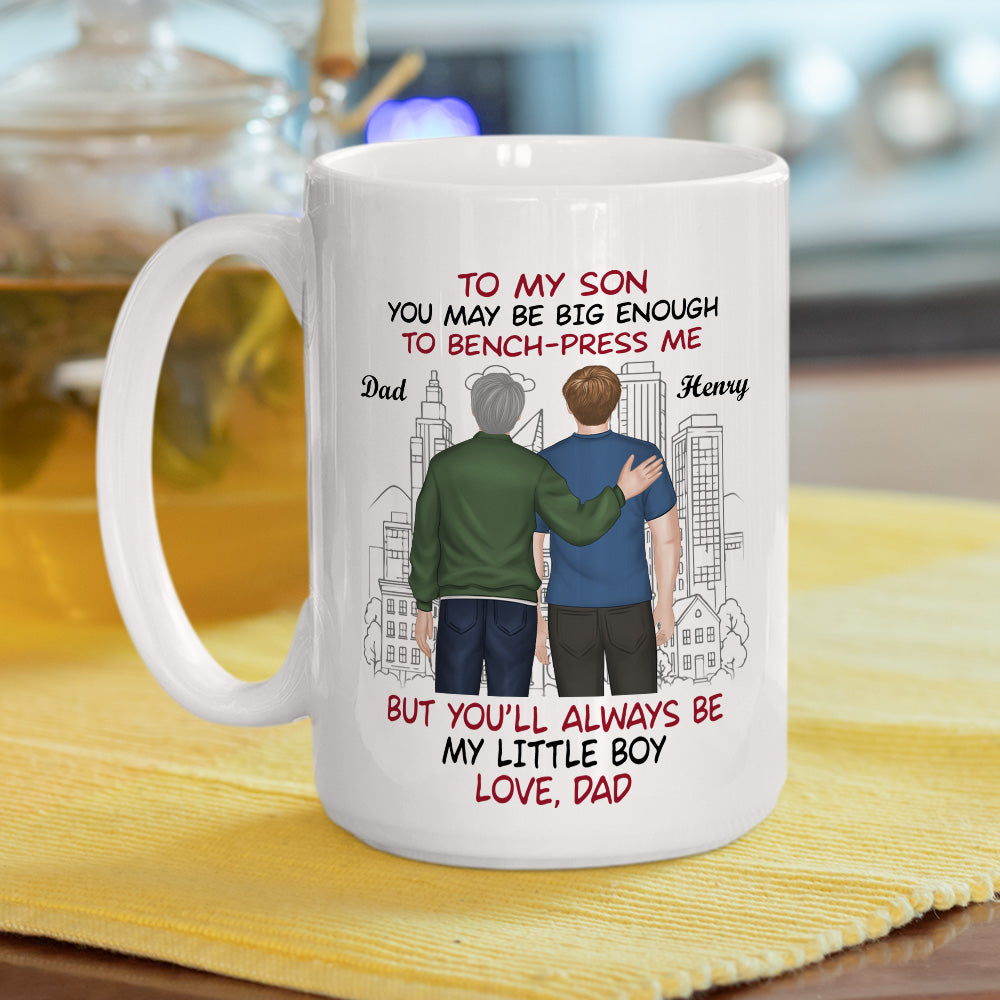 You Lift Me But I Raised You - Personalized Custom Coffee Mug