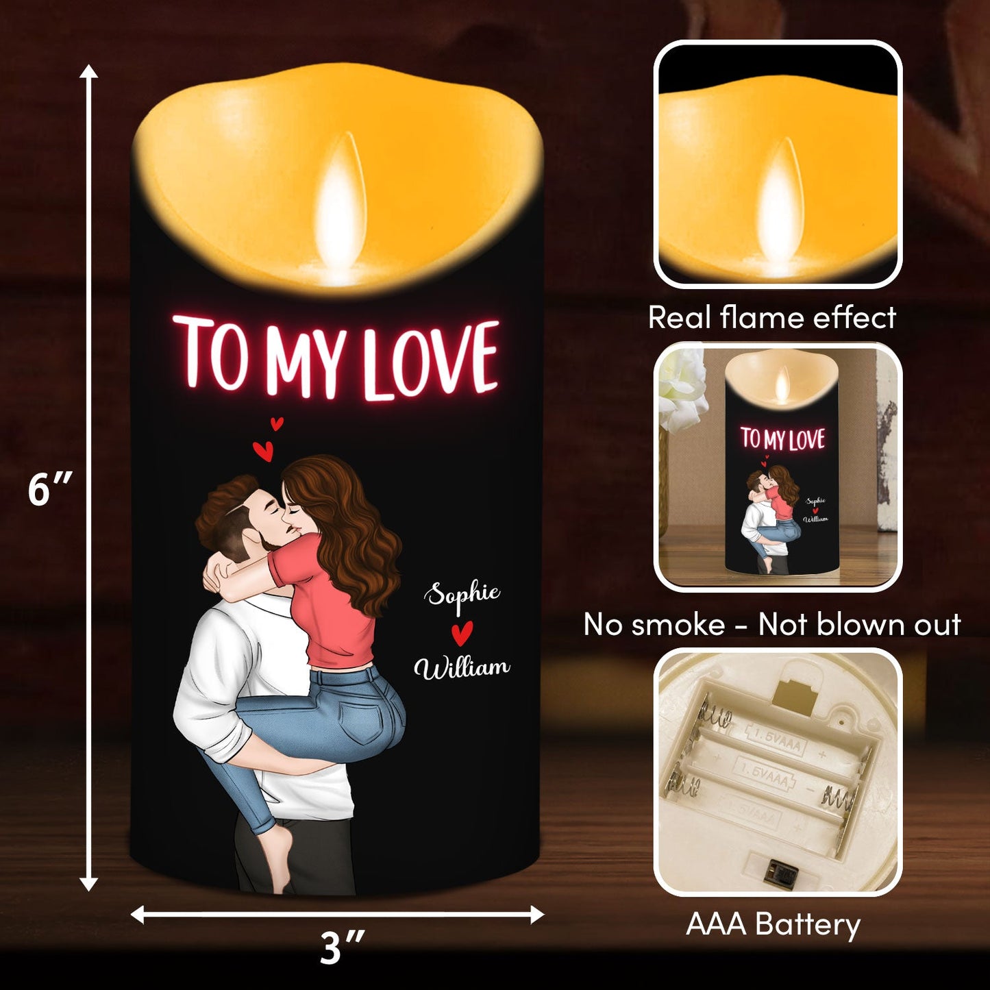 I Believe In You - Personalized Custom LED Candle