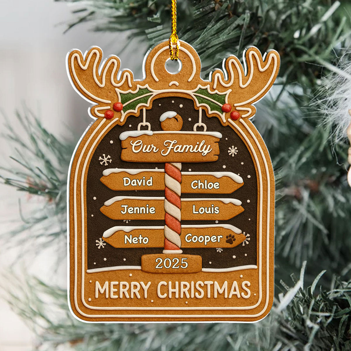 Cozy Holiday - Personalized Custom Acrylic Ornament