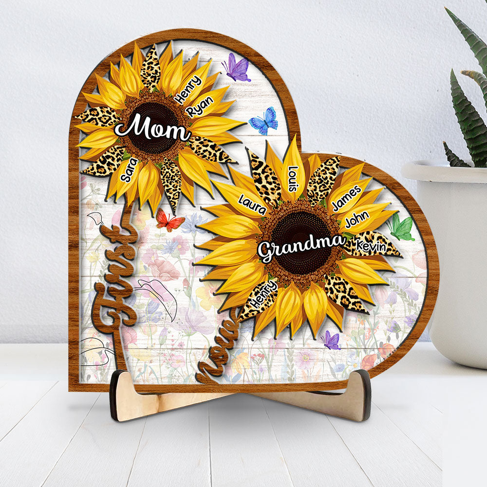 Proud To Be Mom And Grandma - Personalized Custom Wooden Plaque
