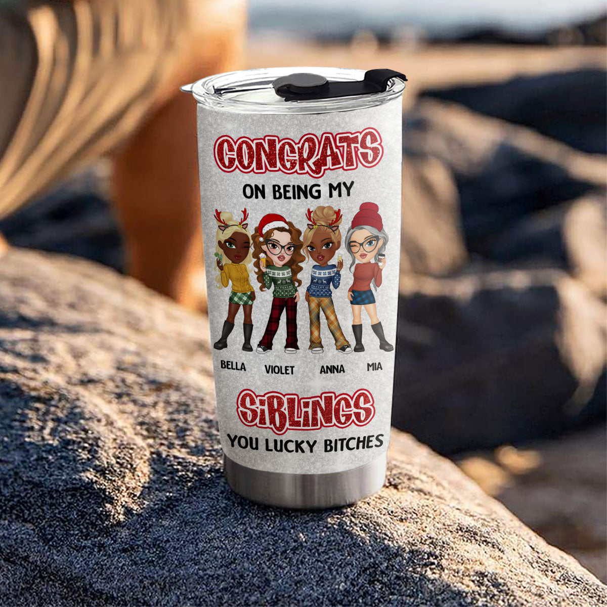 Congrats On Being My Bestie - Personalized Custom Tumbler