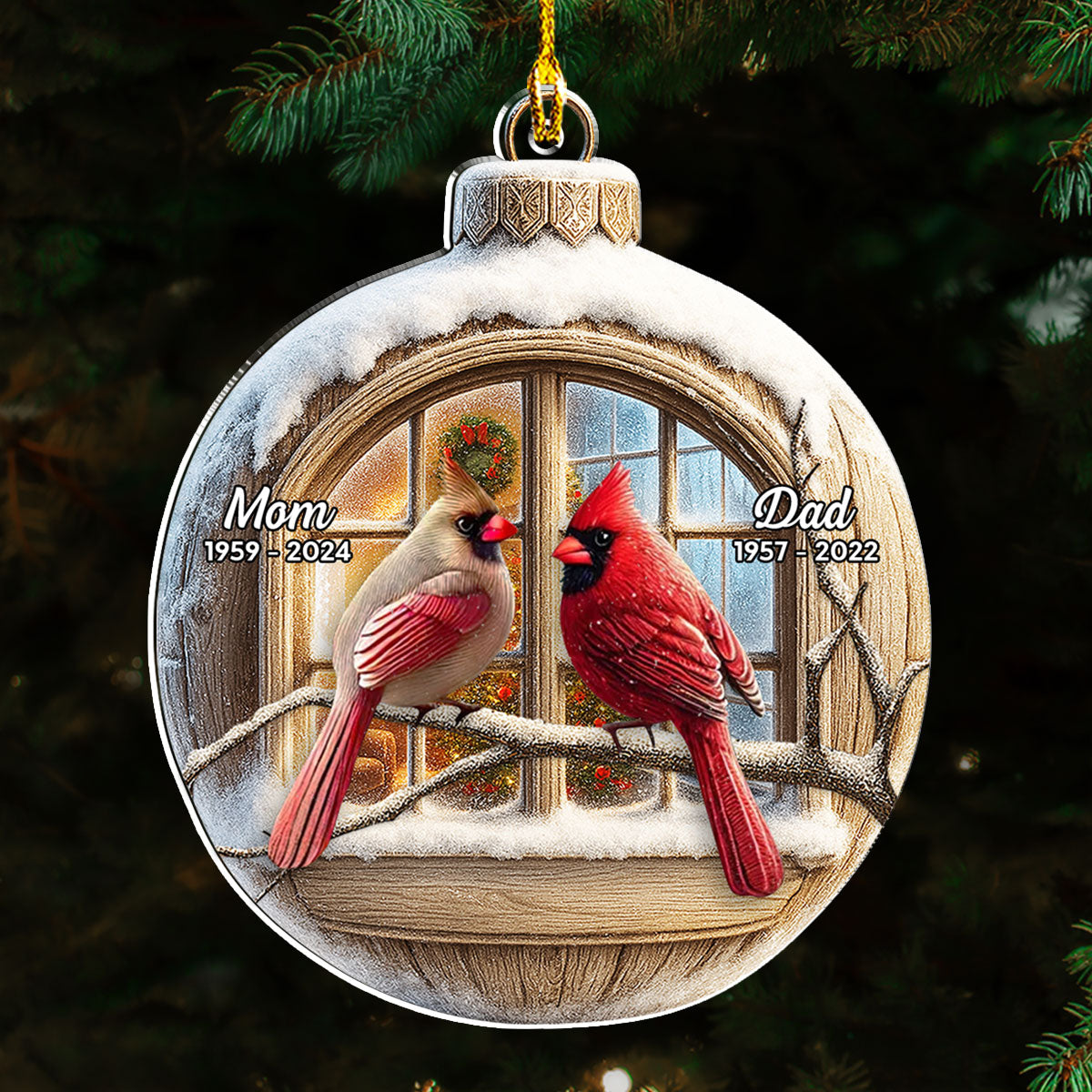 We Are Always With You - Personalized Custom Acrylic Ornament