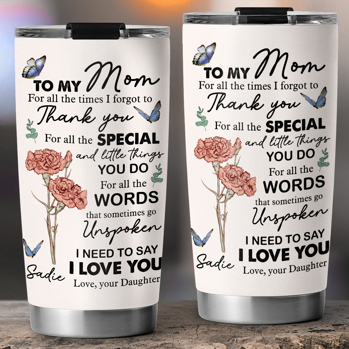 Special Mom Special Love - Personalized Custom Tumbler