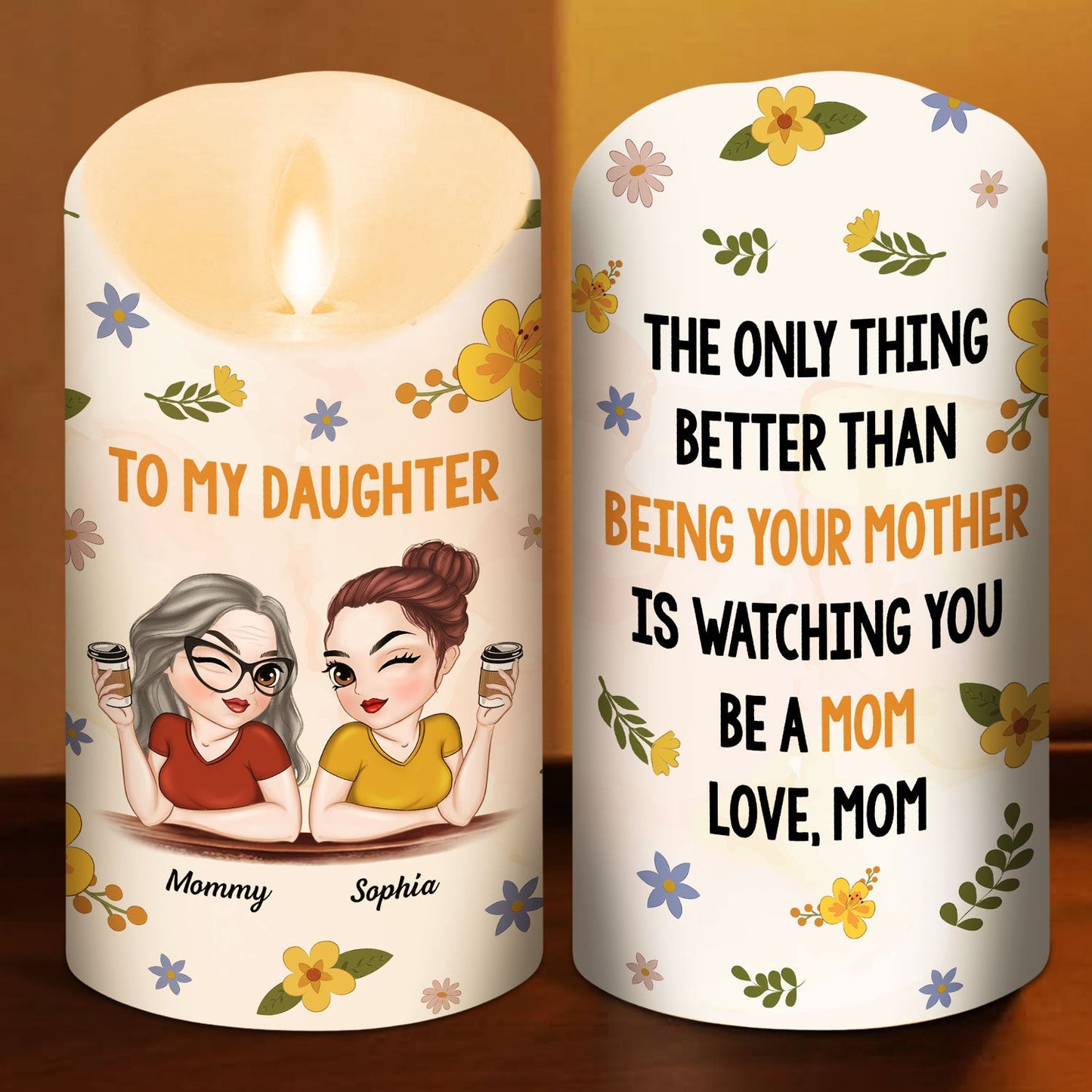 Watching You - Personalized Custom LED Candle