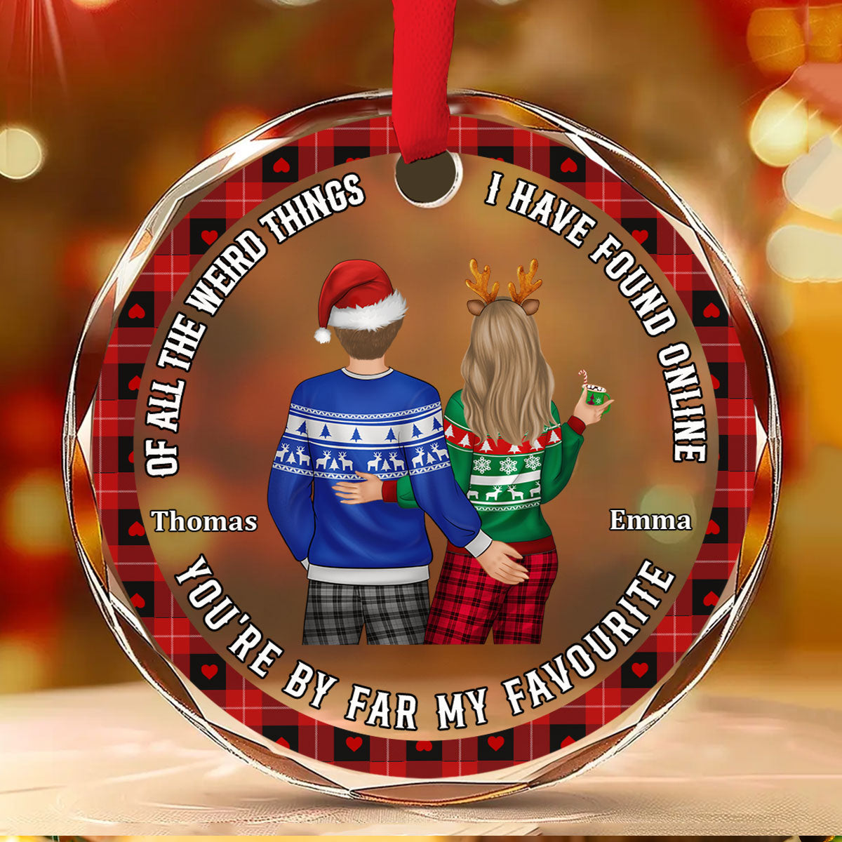 Of All The Weird Things I Have Found Online - Personalized Custom Glass Ornament