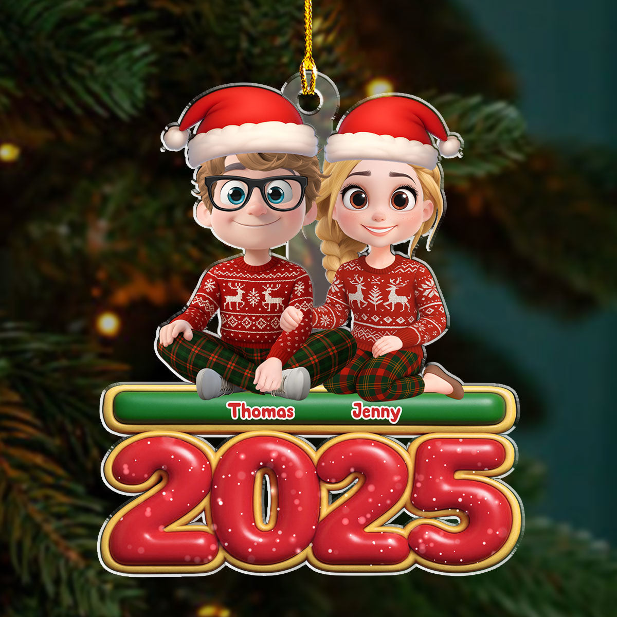 Just You And Me - Personalized Custom Acrylic Ornament