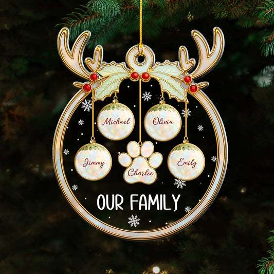 Our New Year Family - Personalized Custom Acrylic Ornament