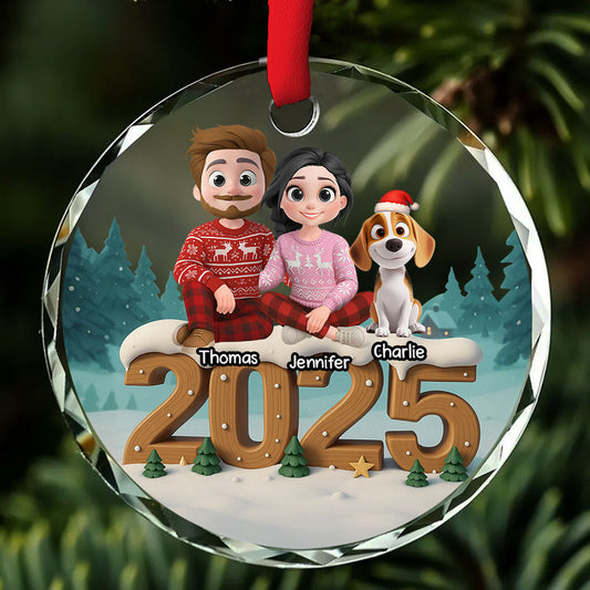 From This Year Onwards - Personalized Custom 3D Effect Glass Ornament