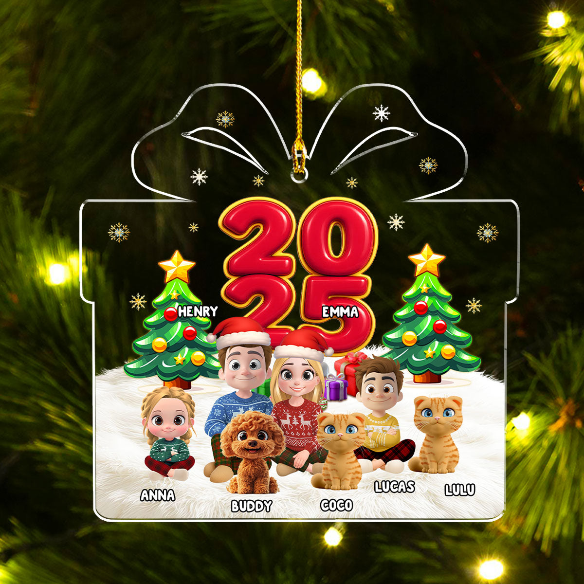 You Me And Our Kids - Personalized Custom Acrylic Ornament