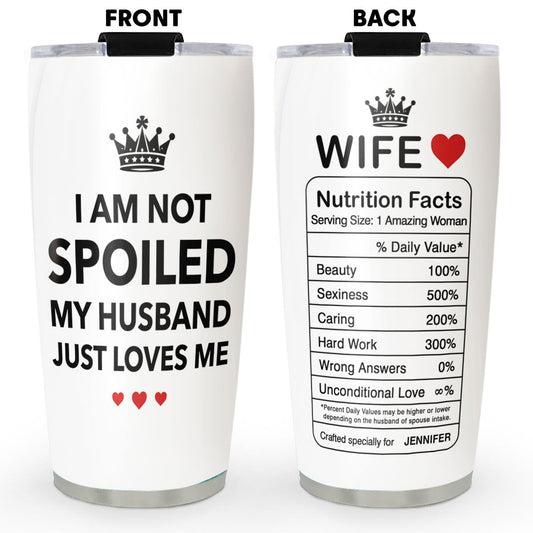 I Am Not Spoiled - Personalized Custom Tumbler
