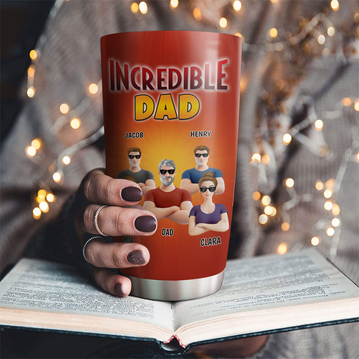 Incredible Dad - Personalized Custom Tumbler