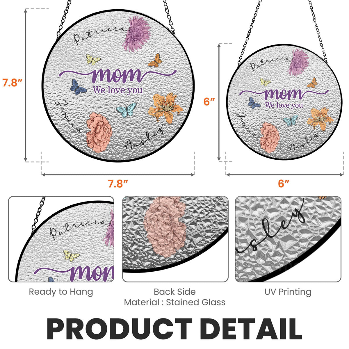 Mom You Brighten My Life - Personalized Custom Window Hanging Suncatcher