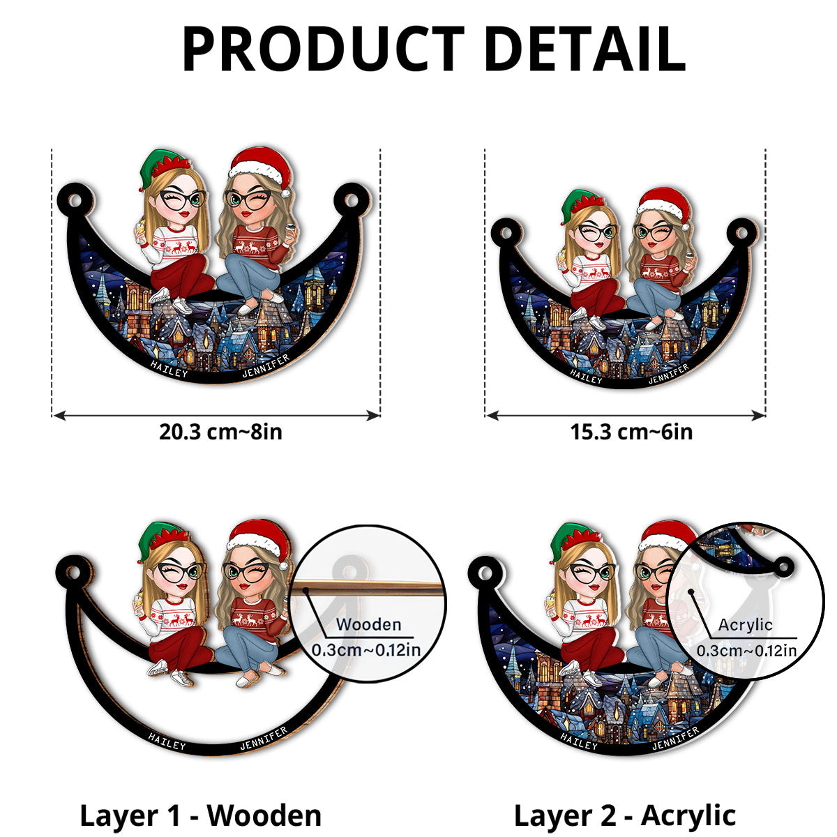 Our Christmas - Personalized Custom Suncatcher