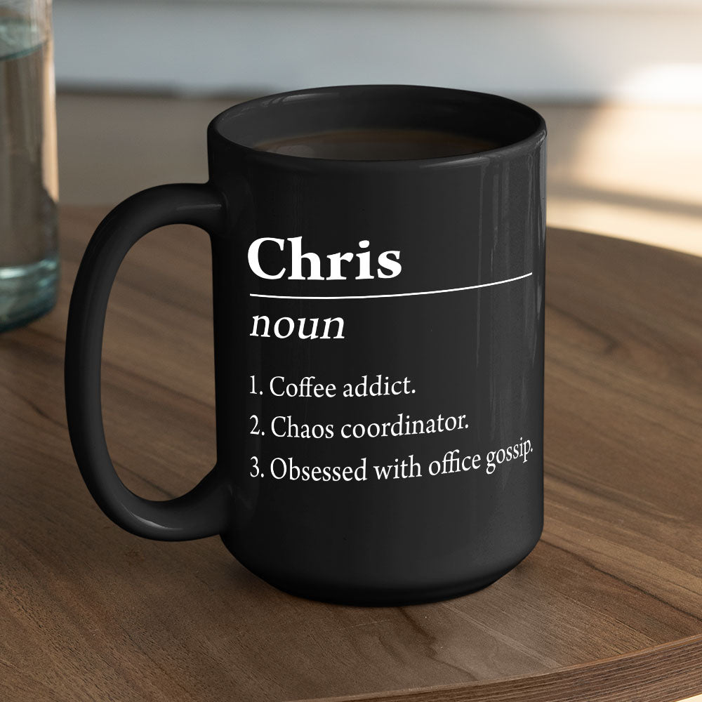 Custom Name Definition - Personalized Custom Coffee Mug